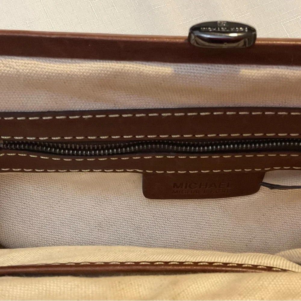 MICHAEL Michael Kors Brown Leather Vtg Shoulder Bag - Picture 5 of 7